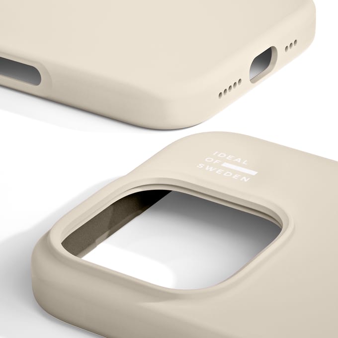 iDeal of Sweden Silicone Case geschikt voor MagSafe geschikt voor iPhone 16 Pro - Cloud Dancer