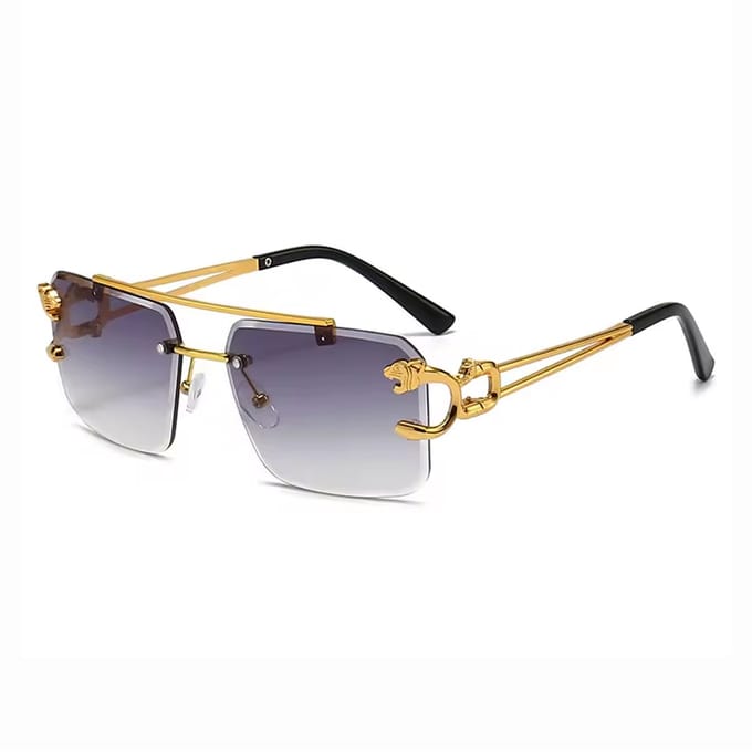 Zonnebril Casanova Grijs - Unisex - Bril - Zomer - Goud