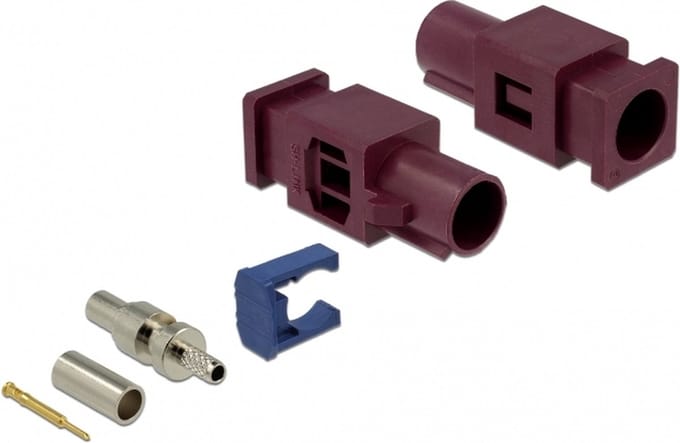 Delock FAKRA D plug spring pin for crimping