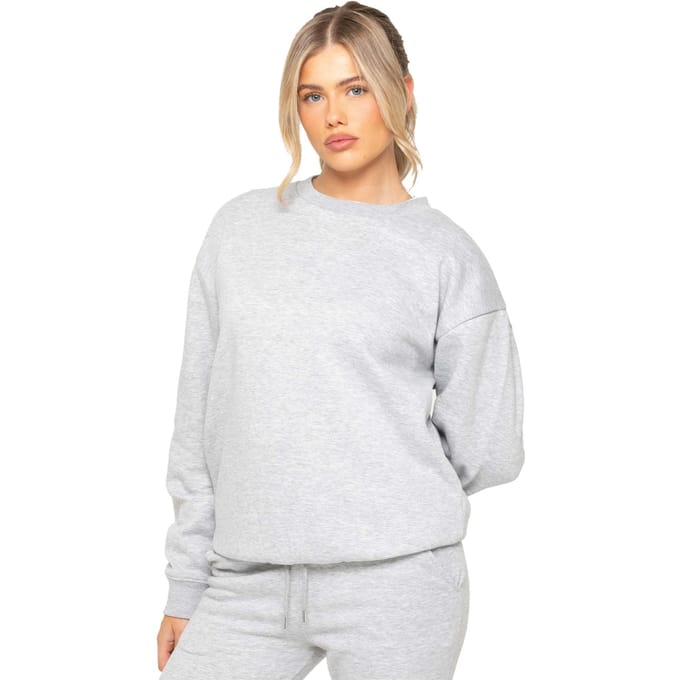 Enzo Womens Oversized Sweatshirt - Grijs