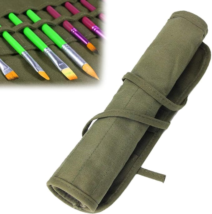 Dailygoods- Penseeltas Duurzaam - Penseelroltas - Canvas Tas - 22
