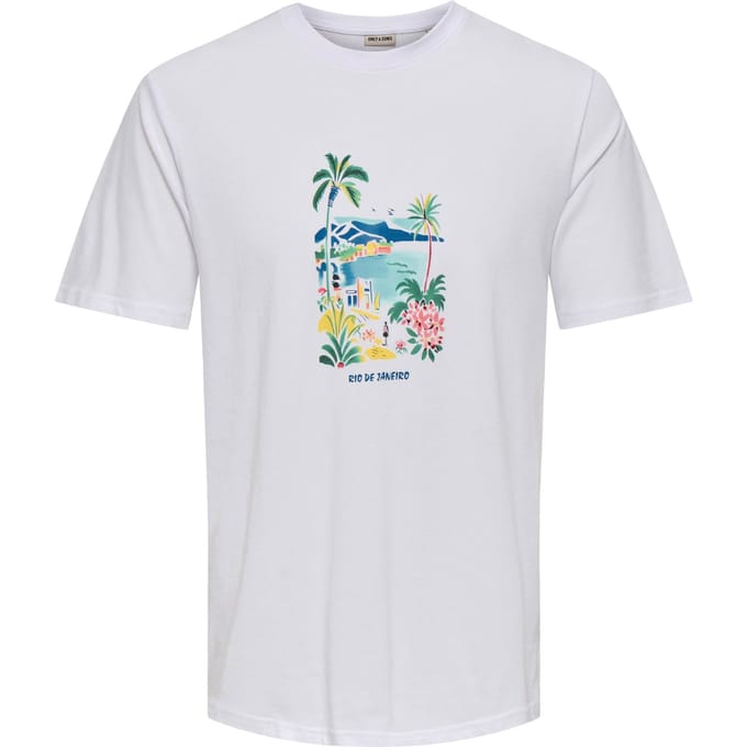 Only & Sons Stillo Life Regular SS Shirt Heren - Maat S