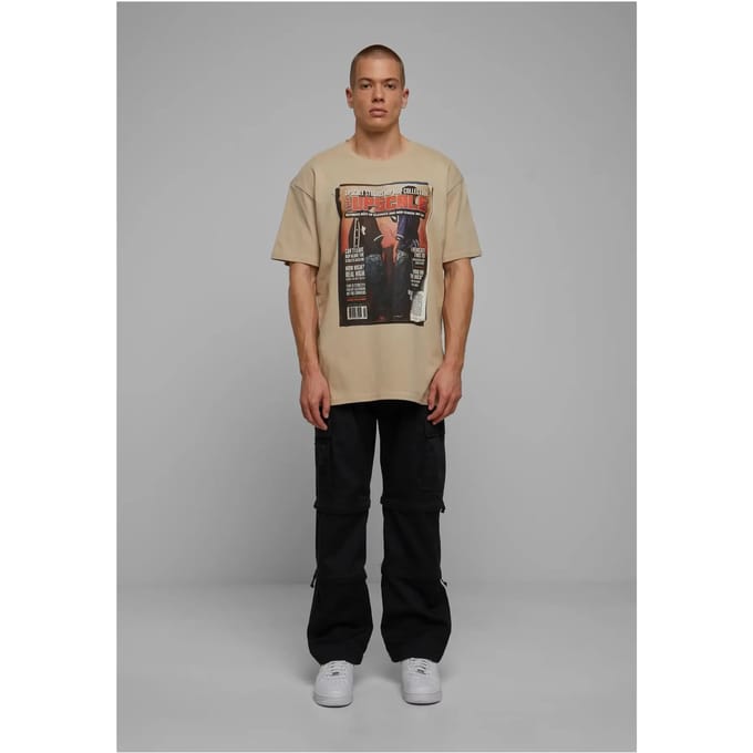 Mister Tee Upscale Magazine O T-shirt Beige