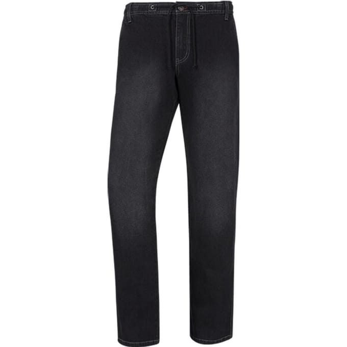 Jan Vanderstorm herren Jeans Met Elastische Band - 33 - zwart - Plus Size