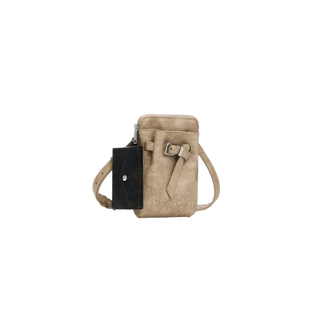 Desigual telefoontasje Mone Half Logo Phone Bag Beige Crude
