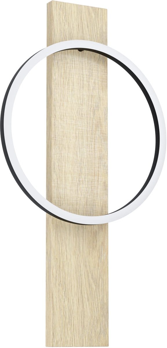EGLO Boyal Wandlamp - LED - 56 cm - Zwart|Bruin|Landelijk|Wit