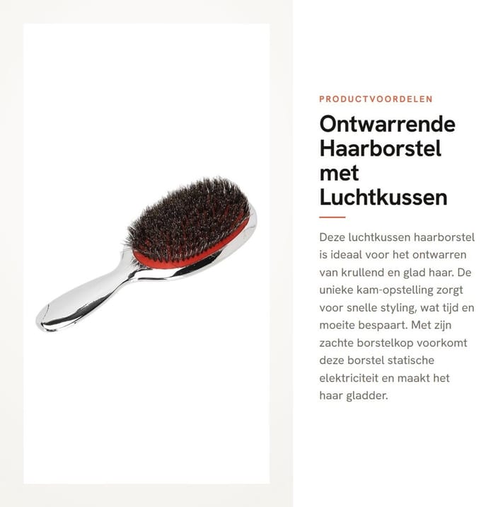 Dailygoods - Ontwarrende Haarborstel met Luchtkussen voor Dames