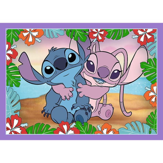 Trefl Lilo & Stitch Disney 4-in-1 Puzzel - 71 stukjes - Vanaf 4 jaar