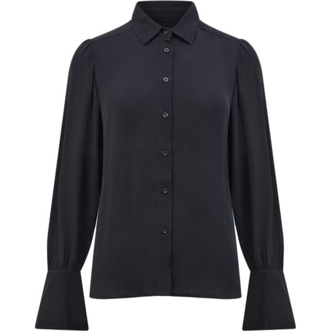 French Connection Crepe Shirt L/s Sz18 Black Größe: 6 | Blusen Outlet | Damen | Schwarz
