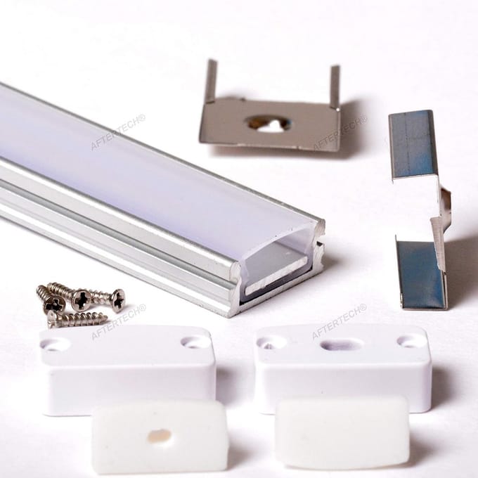 Waterdicht Aluminium Profiel voor LED Strip 1 Meter IP68 Verlengt Levensduur
