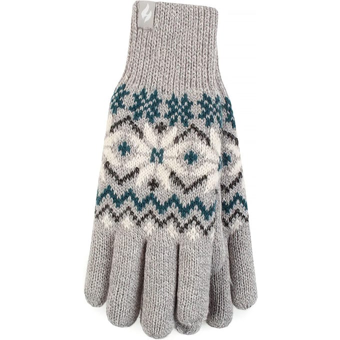 Heat Holders - Dames Zachte Thermo Handschoenen - Lichtgrijs