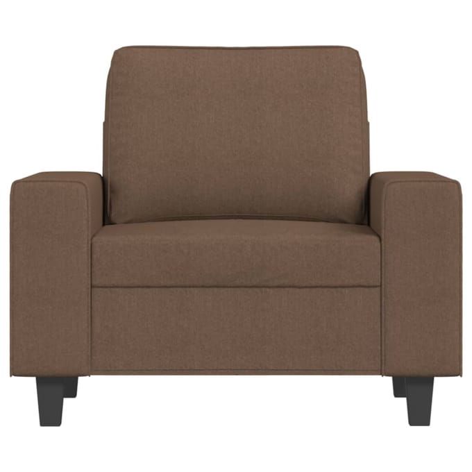 vidaXL Fauteuil 60 cm stof bruin