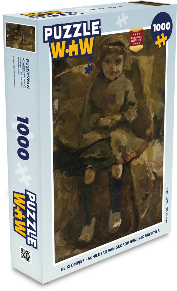 Puzzel De klompjes - Schilderij van George Hendrik Breitner - Legpuzzel - Puzzel 1000 stukjes volwassenen