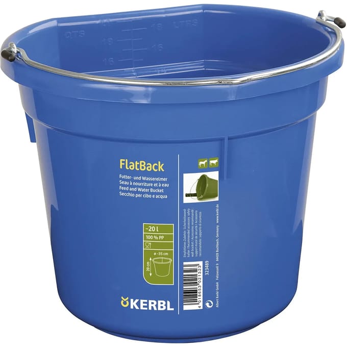 Plastic paardenvoerbak Kerbl FlatBack