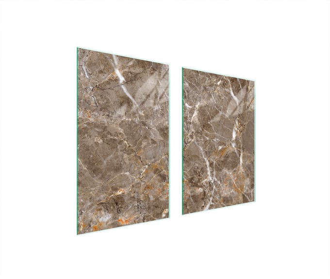 TMK ArtDeko - Snijplank - 65x52 cm - Glas - Marble Design
