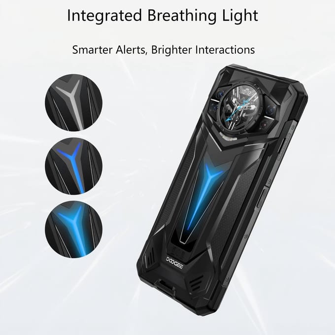 DOOGEE S200 Ultra 5G Mobiele Telefoon 48GB+1TB 6.72  Display 11000mAh 100MP Android 15 geel