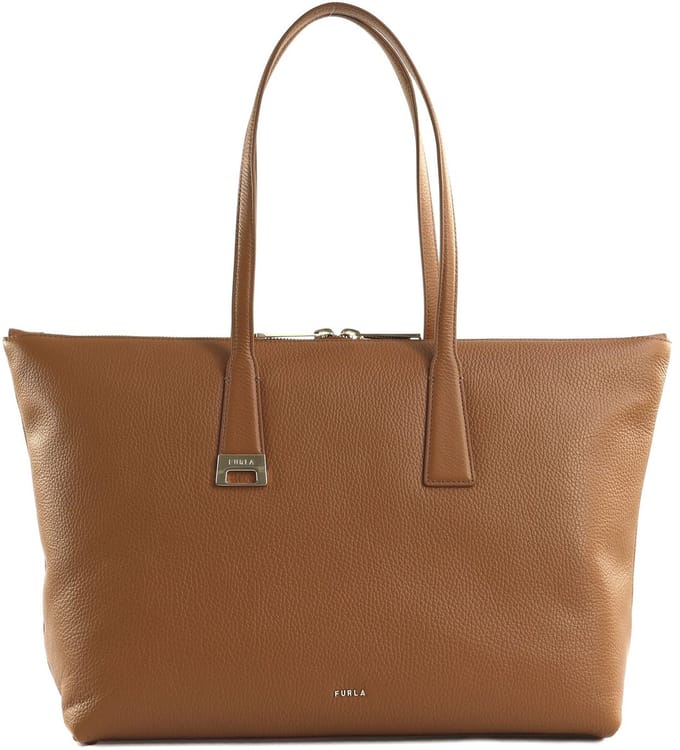 FURLA schoudertas shopper Olivia Tote Tabacco bruine