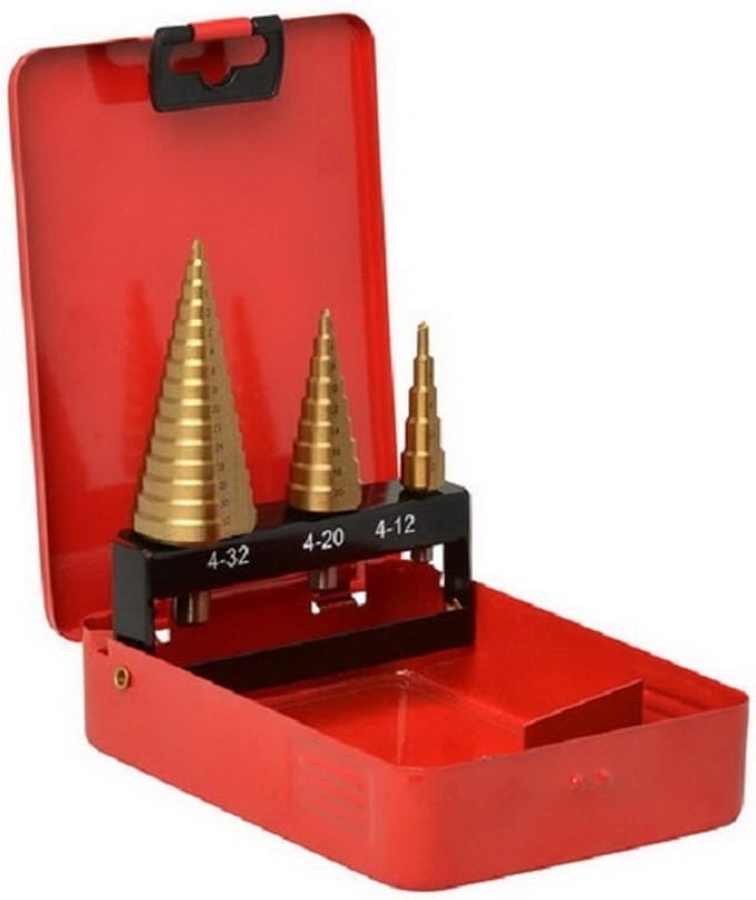 trapeciumborenset - 3-delig - 4 t/m 32 mm
