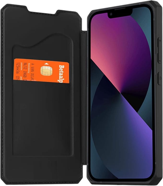 Geschikt voor iPhone 12 Pro Max Hoesje - Bookcase - Zwart