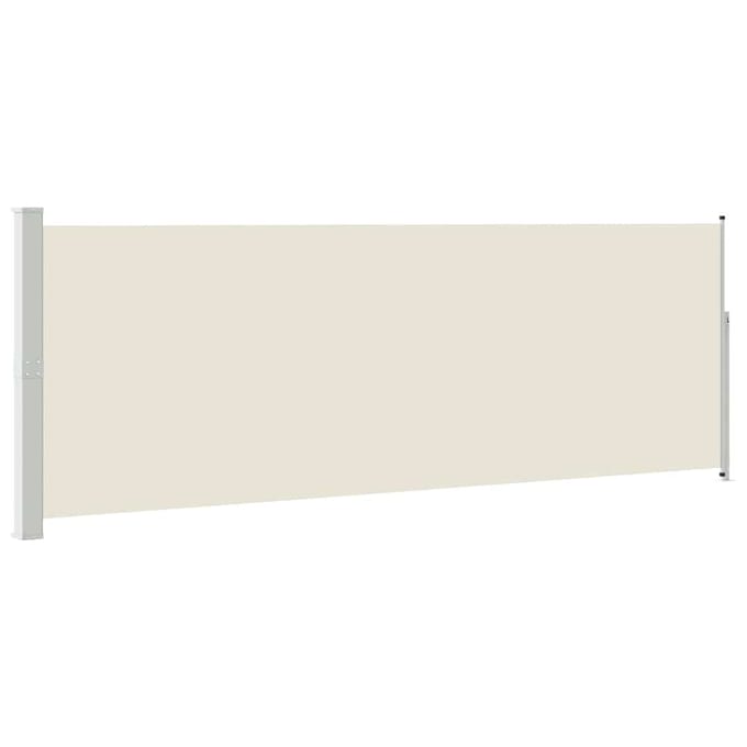 vidaXL - Windscherm - uittrekbaar - 160x514 - cm - crème