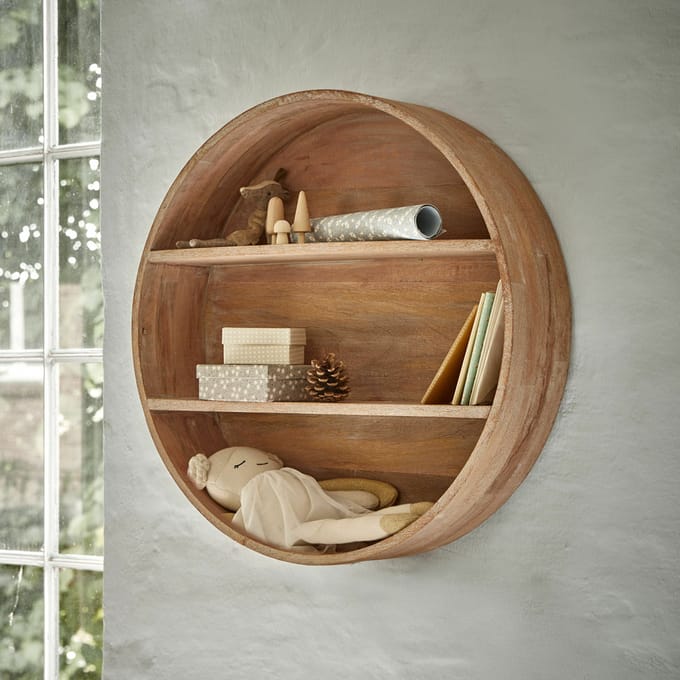LOBERON Wandplank Castolino antiekbruin
