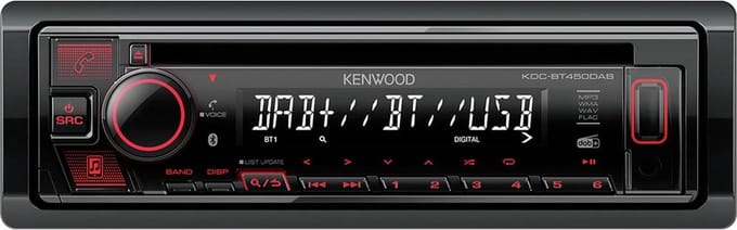 Kenwood KDCBT450DAB Autoradio enkel DIN Aansluiting voor stuurbediening