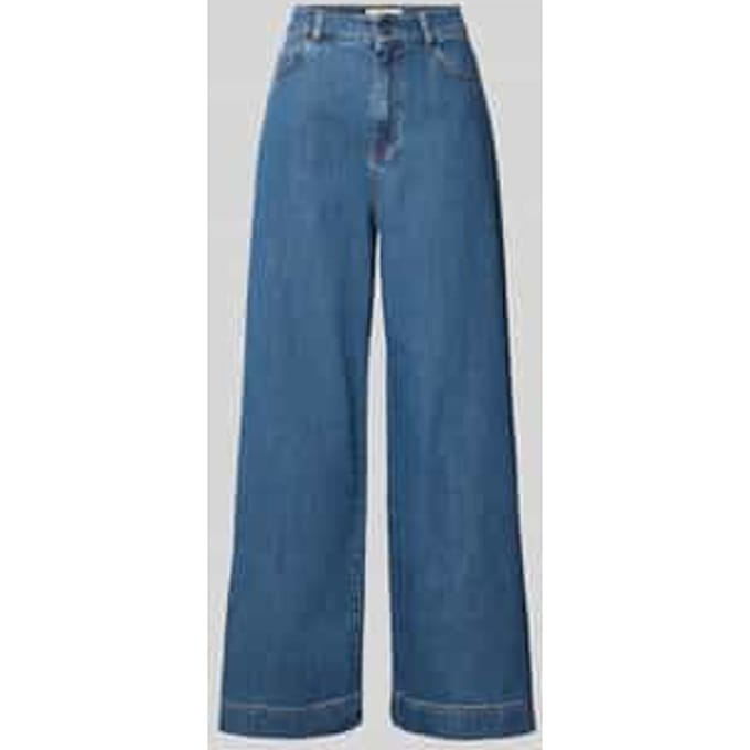 Wide leg jeans van puur katoen, model 'VEGA'