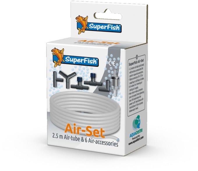 Superfish Luchtslang Toebehoren Kit - Beluchting - 12 cm Wit
