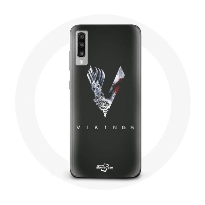 Coque - Vikings - Samsung Galaxy A70 - Souple - Protection - Gris Noir gris