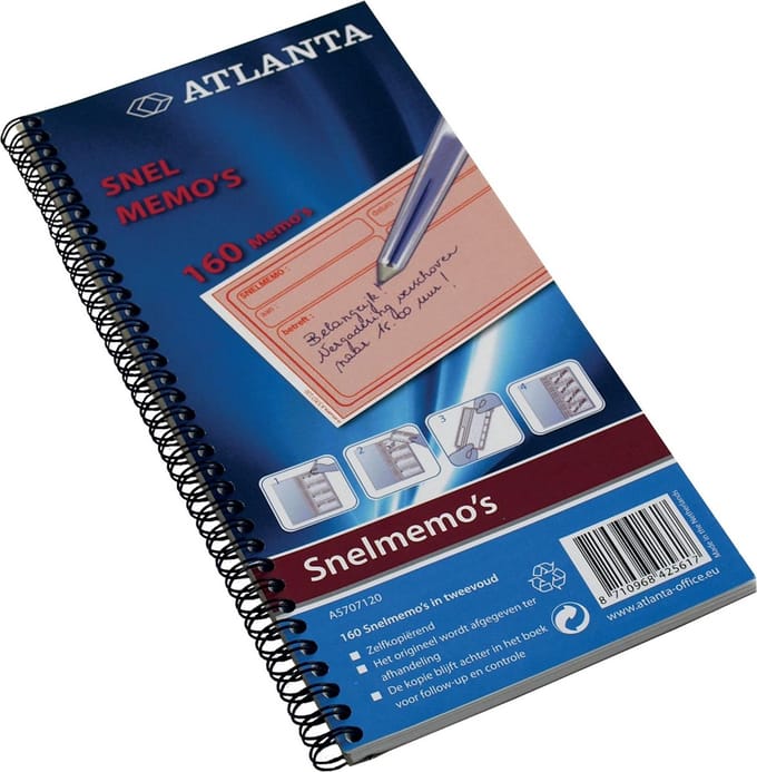 Atlanta snelmemo, 160 memo's 5 stuks