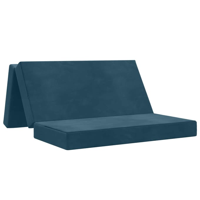 vidaXL - Vouwbare - Sofa - Bed - 140 - x - 67 - x - 45 - cm - Blauw