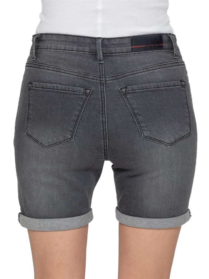 Enzo | Dames Skinny Denim Shorts