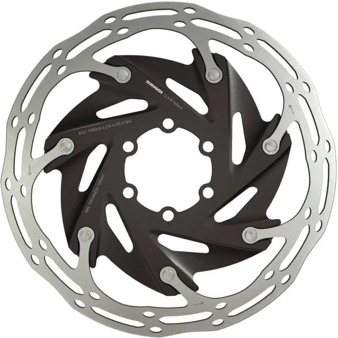 Schijven Sram Rotor Centerline Xr 2P 160Mm Blk Ss Rounded