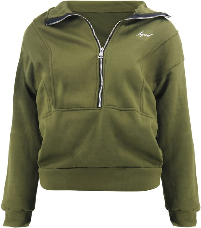 ChiComfort luxe Dames half zip sweater Groen M