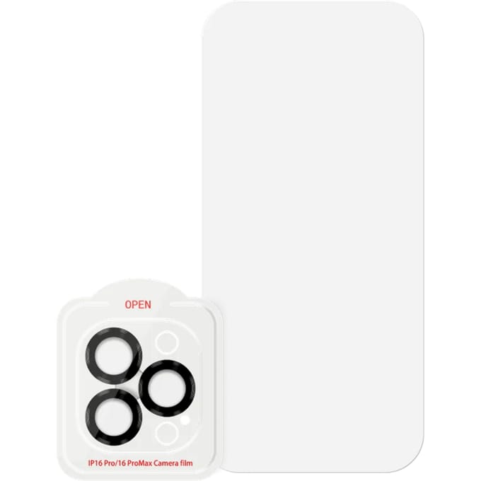 BlueBuilt Apple iPhone 16 Pro Screenprotector Glas + Camera Lens Protector