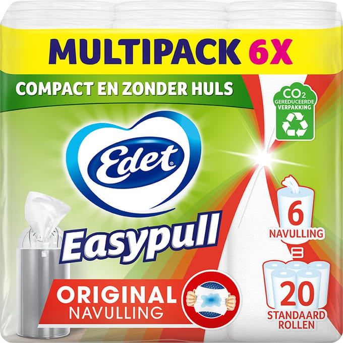Edet Easypull Original Navulrol - 6 stuks