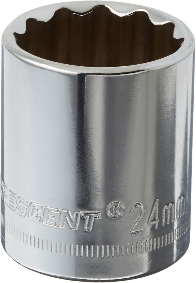 24mm Half Inch Dop met 12 Punten voor Momentsleutel