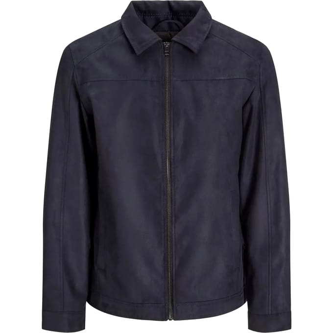 Regular fit jack met platte kraag model 'Dylan'