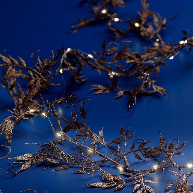 Micro LED guirlande brons - 150 cm lang met 30 LED's