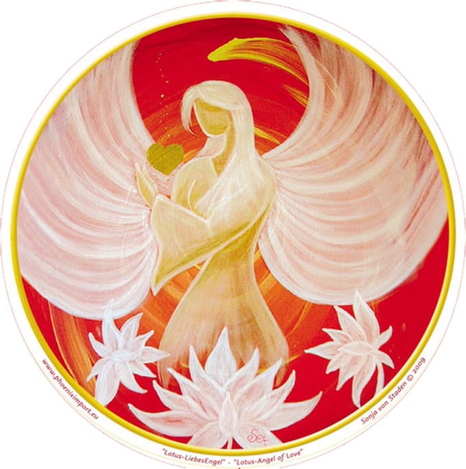 Raamsticker Lotus Angel of Love