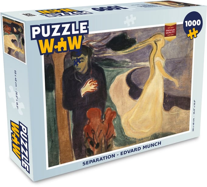 Puzzel Separation - Edvard Munch - Legpuzzel - Puzzel 1000 stukjes volwassenen