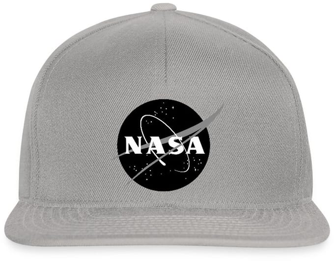 NASA zwart-wit klassiek logo Snapback cap