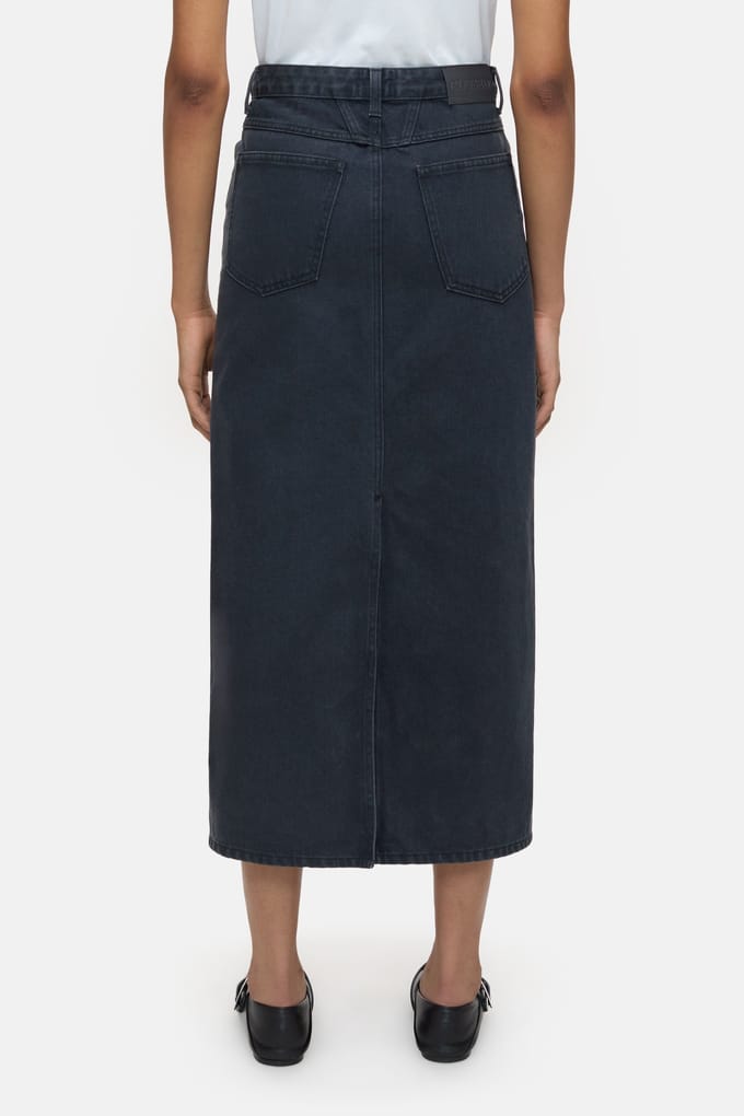 Closed Slim 5-pocket Skirt Dark Grey Größe: W25 | Maxiröcke Outlet | Damen | Grau