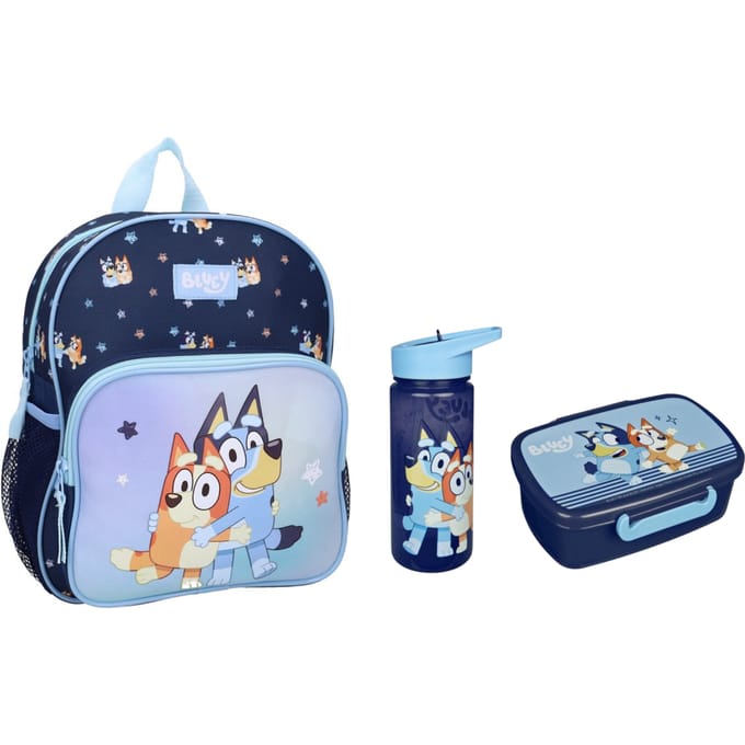 Bluey schoolset; rugzak en lunchset