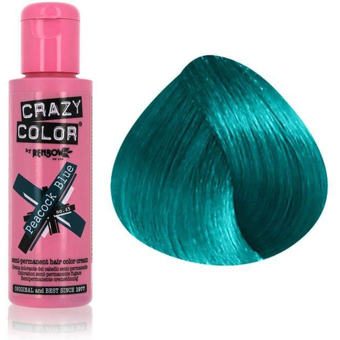 Crazy Color Peacock Blue 100ml - Haarverf