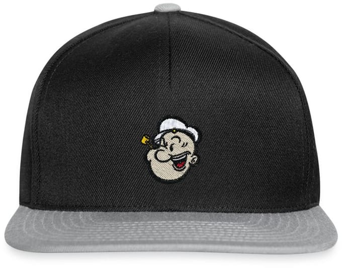 Popeye Als Borduurmotief Snapback cap