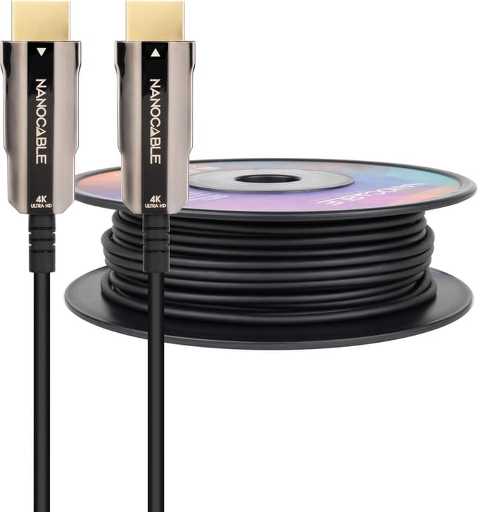 HDMI Cable NANOCABLE 10.15.2080 80 m 4K Ultra HD Black