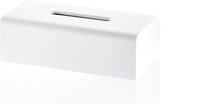 Tissiebox - STONE KB, mat wit.