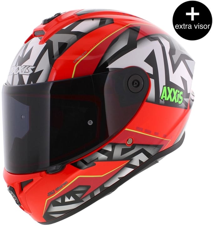 Axxis Draken S helm Jolly glans rood