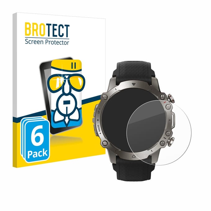Screenprotector 6 Stuks voor Huami Amazfit Falcon Beschermglas transparant